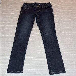 The Limited Dark Denim Straight Leg Jeans Timeless Style